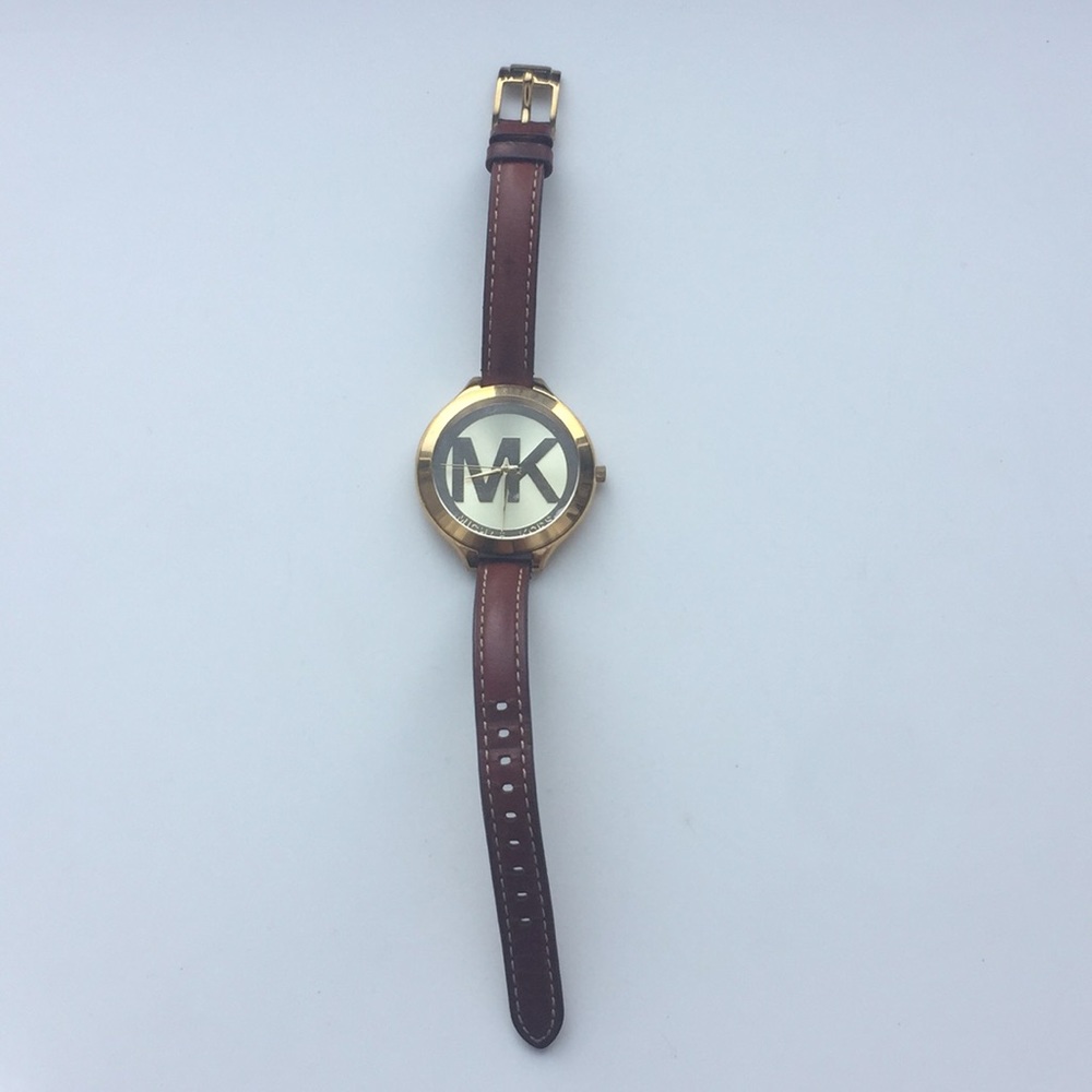 Michael Kors Watch, MK-face w/ leather strap